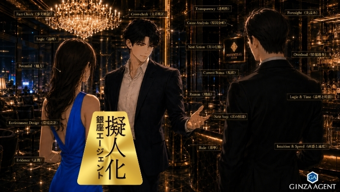 【解説】銀座エージェントを擬人化して見えた性格・人物像・人間性