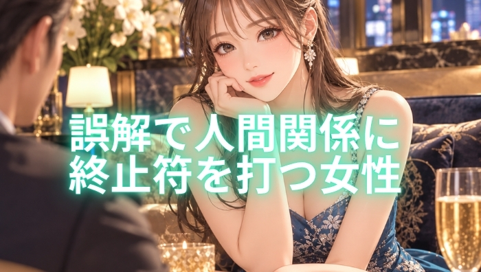 銀座の高級クラブ紹介で見えた、誤解で人間関係に終止符を打つ女性のメカニズム